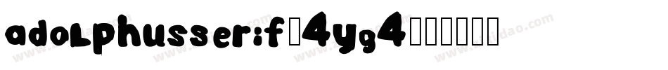AdolphusSerif-4YG4字体转换