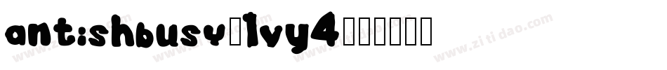 Antishbusy-1VY4字体转换