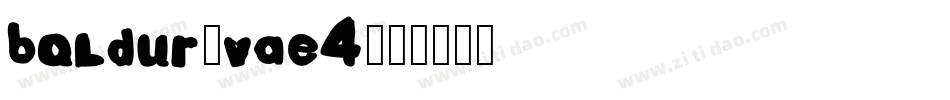 Baldur-vAE4字体转换