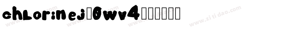 Chlorinej-0Wv4字体转换
