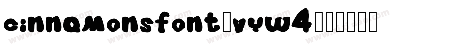 Cinnamonsfont-vyw4字体转换