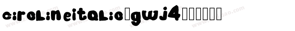 CirclineItalic-gwJ4字体转换