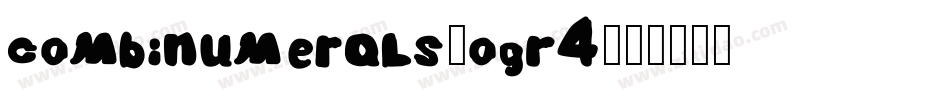 Combinumerals-OGR4字体转换