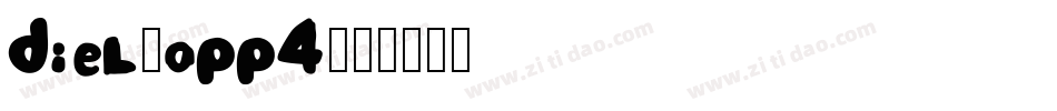 Diel-oPP4字体转换