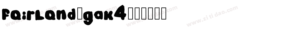 Fairland-gAK4字体转换
