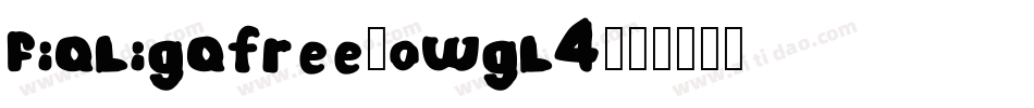 Fialigafree-owgl4字体转换