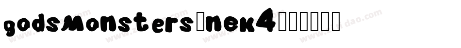 Godsmonsters-nEK4字体转换