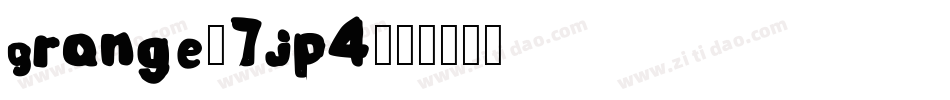 Grange-7jp4字体转换