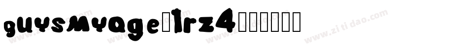 Guysmyage-1rz4字体转换