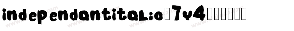 IndependantItalic-7y4字体转换