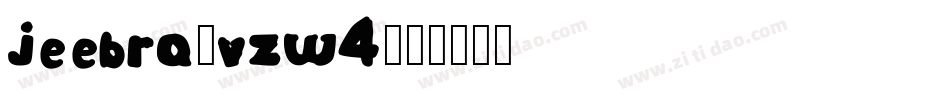 Jeebra-vzw4字体转换