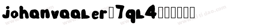 Johanvaaler-7ql4字体转换