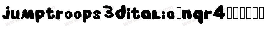 Jumptroops3DItalic-nqR4字体转换