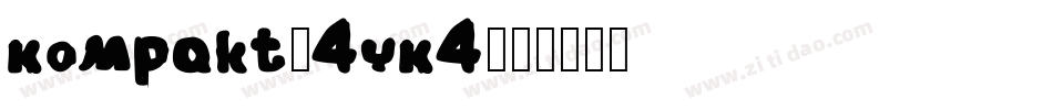 Kompakt-4yK4字体转换