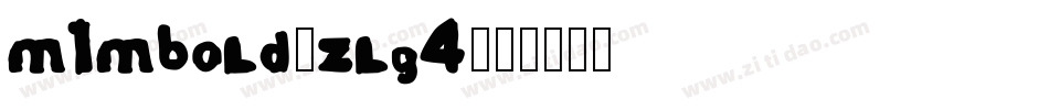 M1MBold-zlG4字体转换