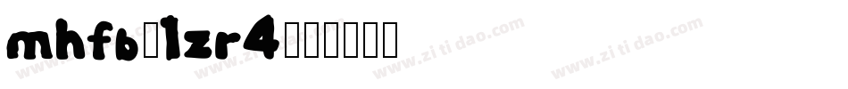 Mhfb-1zR4字体转换