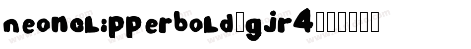 NeonclipperBold-gJR4字体转换