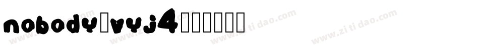 Nobody-vyj4字体转换