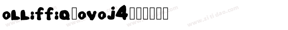 Olliffia-OVOJ4字体转换