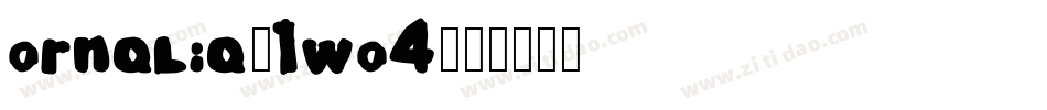 Ornalia-1Wo4字体转换