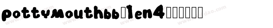Pottymouthbb-1en4字体转换