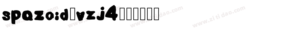 Spazoid-vZJ4字体转换