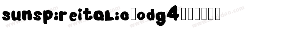 SunspireItalic-odg4字体转换
