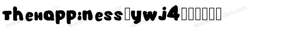 TheHappiness-YWJ4字体转换