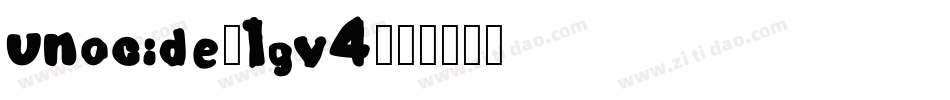 Unocide-1GV4字体转换