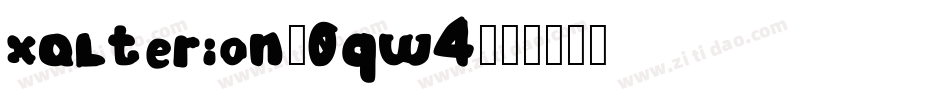 Xalterion-0qw4字体转换