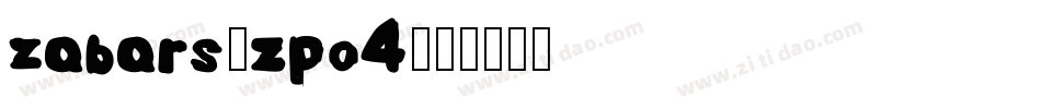 Zabars-zpo4字体转换