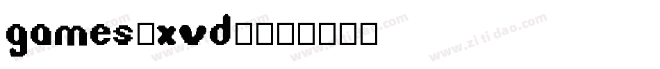 Games-XvD2字体转换