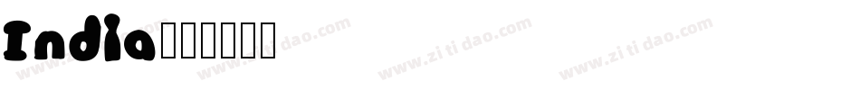 India字体转换