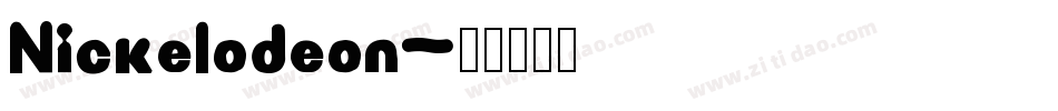 Nickelodeon字体转换