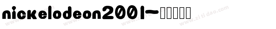 nickelodeon2001字体转换