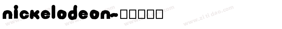 Nickelodeon字体转换