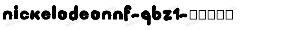 NickelodeonNf-qBz1字体转换
