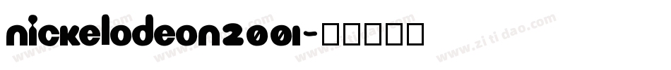 nickelodeon2001字体转换