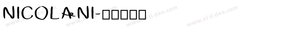 NICOLANI字体转换