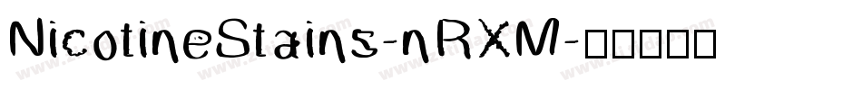 NicotineStains-nRXM字体转换