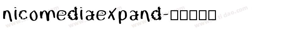 nicomediaexpand字体转换