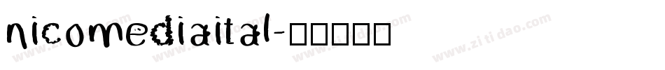 nicomediaital字体转换