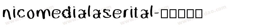 nicomedialaserital字体转换
