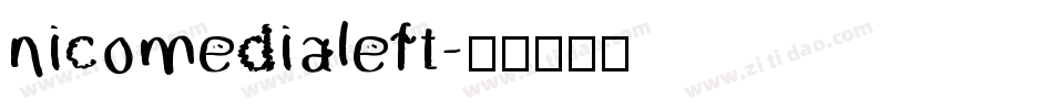 nicomedialeft字体转换