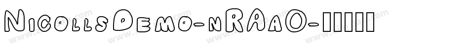 NicollsDemo-nRAaO字体转换