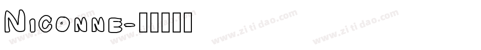 Niconne字体转换