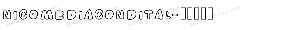nicomediacondital字体转换
