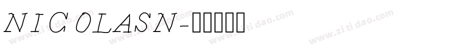 NICOLASN字体转换
