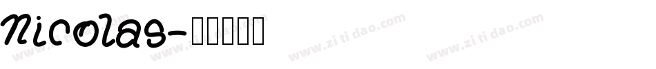 Nicolas字体转换