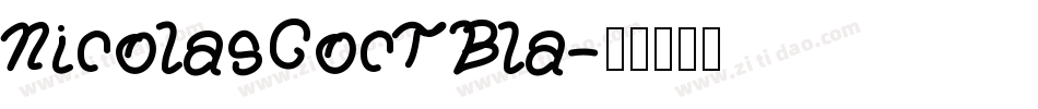 NicolasCocTBla字体转换